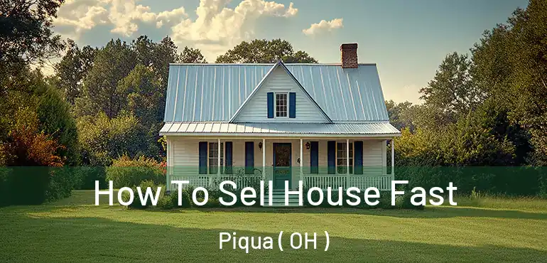  How To Sell House Fast Piqua ( OH )