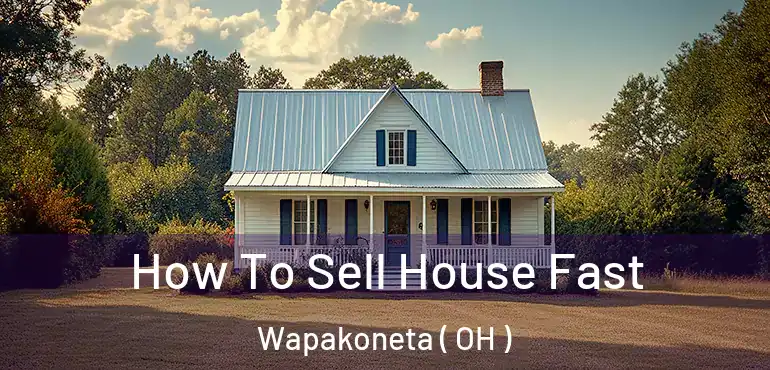  How To Sell House Fast Wapakoneta ( OH )