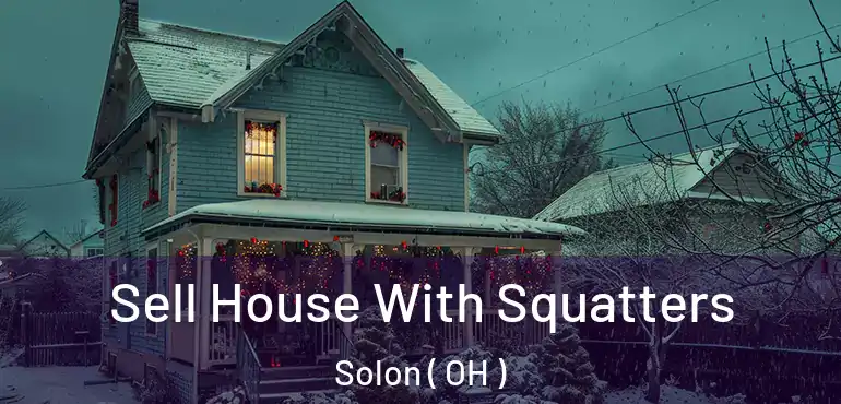  Sell House With Squatters Solon ( OH )