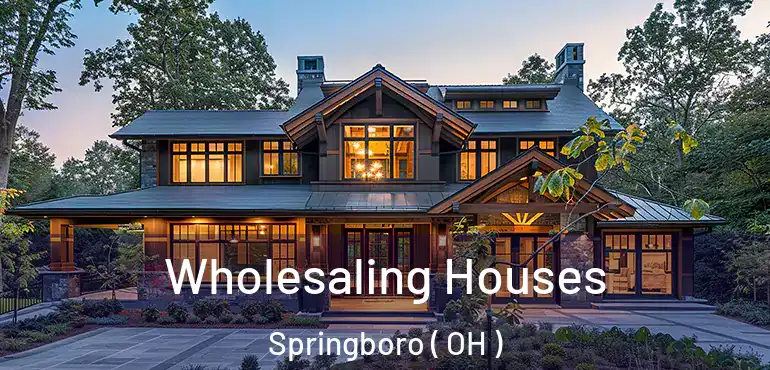  Wholesaling Houses Springboro ( OH )